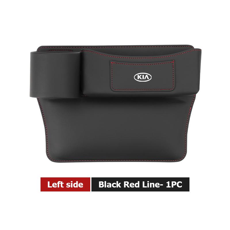 For KIA Leather Car Seat Crevice Storage Box Seat Slit Gap Organizer Bag K5 K2 Rio Optima Sportage Venga Sorento Stonic ForteZF8