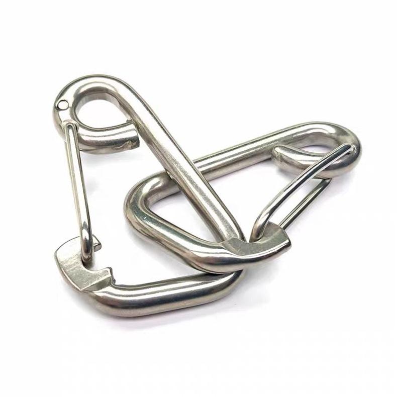 Sicherheitskarabiner aus Edelstahl und Hundeleinenclip M6/M8