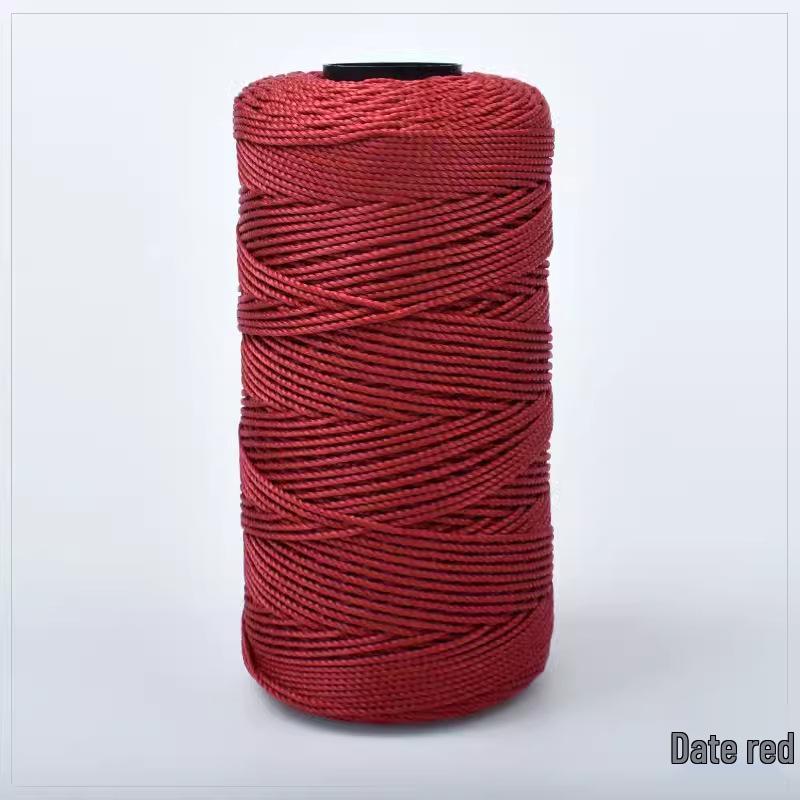 Chunky Wool & Ice Silk 3-Ply Yarn for DIY Crochet: Hand-Knitted Bag, Summer Hat, Shoes, and Seat Cushion