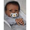 19inch Dark Skin Lanny Bebé Reborn Dolls Handmade Painted African Reborn Baby With Rooted Hair Doll Toys Muñecas Para Niñas