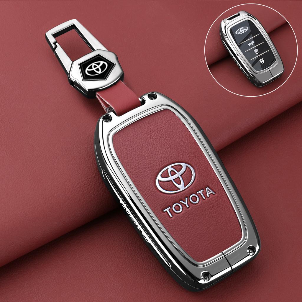 Car Key Case Fob Cover Holder Shell for Toyota CHR Hilux Fortuner Land Cruiser 200 Camry Corolla Crown RAV4 Highland Accessories