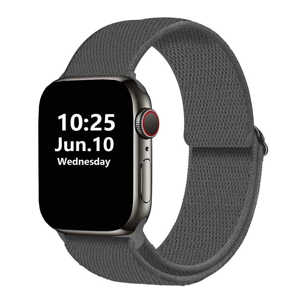 Loop Strap for Apple Watch Band 41mm 40mm 38mm 45mm 44mm 42mm Stretchy iWatch Series 8/76/5/4/3/2/1 Double-Layer Stretch Belt