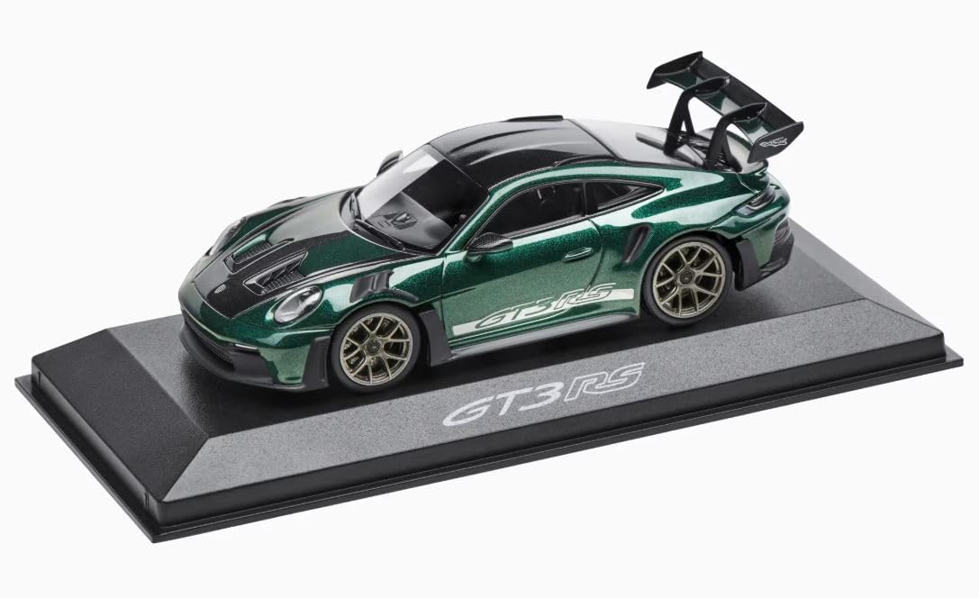 Модель дилера 1/43 Porsche 911 992 GT3 RS 2022 Racing Green зелёный