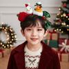 Shiny Sequin Christmas Headband Forest Green Elastic Band Xmas Tree Headpiece Lightweight Design Bright Red Sequin Hair Hoop