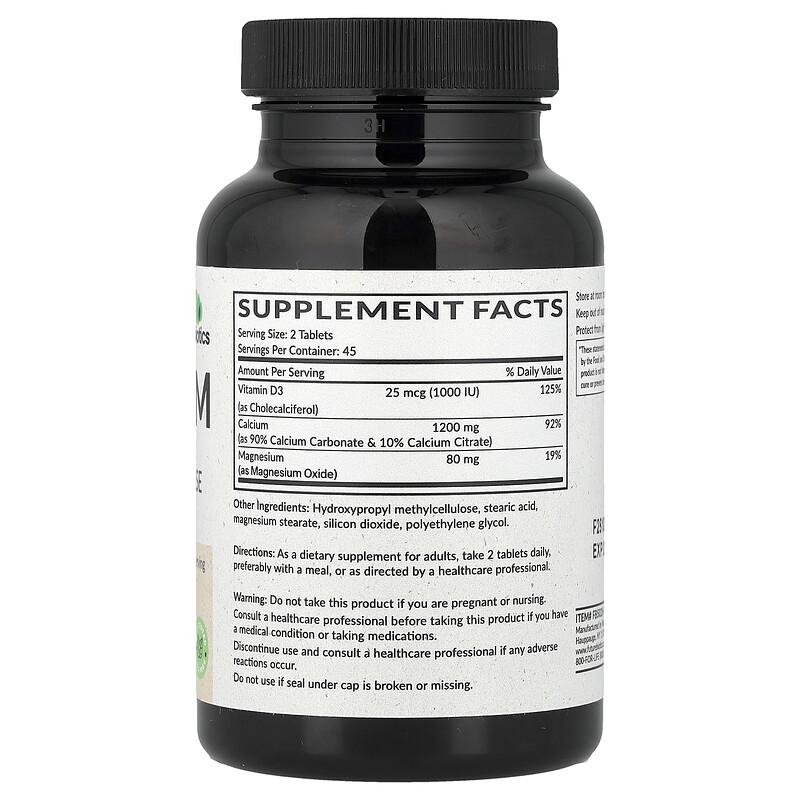 Calcium With Vitamin D3, Sustained Release, 90 Tablets