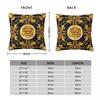 Golden Lion Damask Ornament Pillowcase Printing Cushion Cover Decorations Baroque Throw Pillow Case Cover Home Zippered 45*45cm