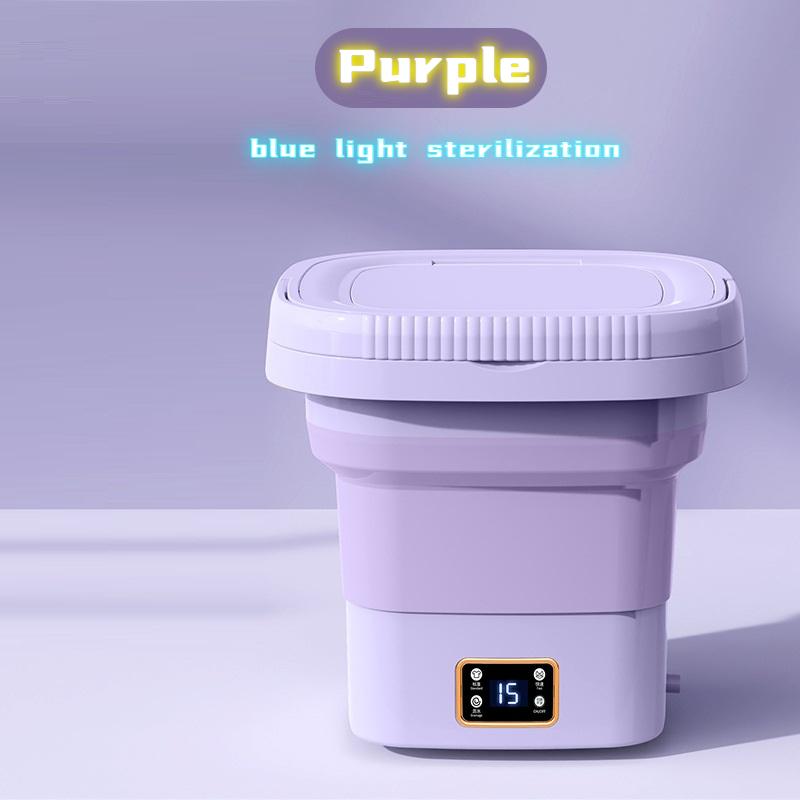 Mașină de spălat pliabilă portabilă cu afișaj LCD Mini centrifugă pentru lenjerie de corp 9L