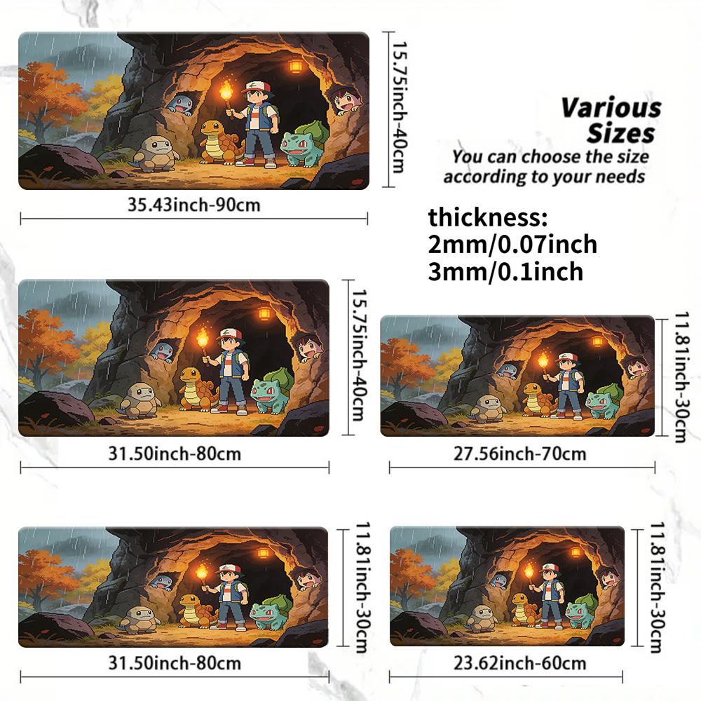 Flareon Fire Blast Gaming Mouse Pad NonSlip Desk Mat 30x80x0.2cm