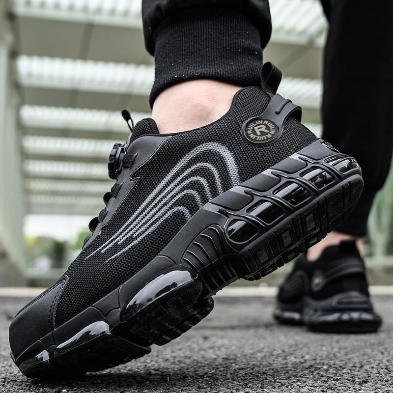 Comfortable Breathable Slip Resistant Work Shoes Indestructible Steel Toe Puncture Resistant Safety Shoes Outdoor Sneaker