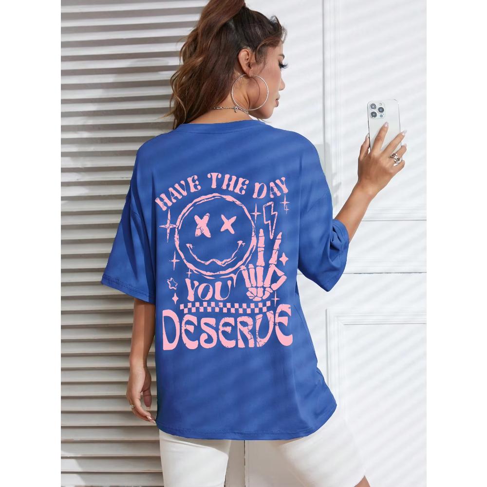 Women's Versatile Cotton Top Fashion Printing Comfortable T-Shirts Women’s