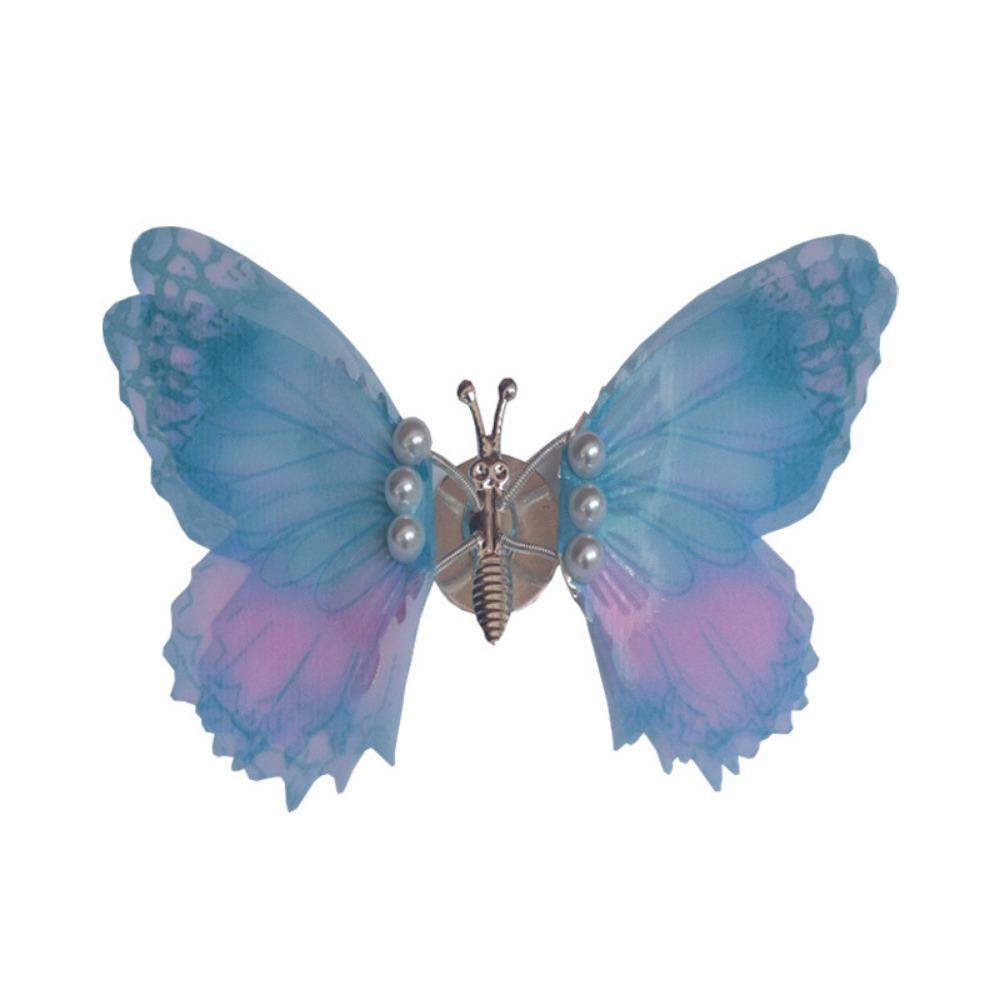 

6Pcs/set Cartoon Moving Butterfly Statues Butterfly-Shape Car Dashboard Ornaments Gift Style 3