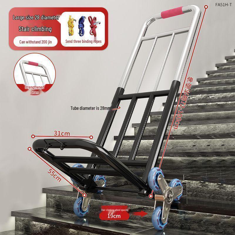Портативная складная ручная тележка для подъема по лестнице для тяжелых предметов