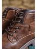 Men's Retro Leather Side-Zip Martin Boots - Autumn/Winter Mid-Cut Cowhide British Work Boots