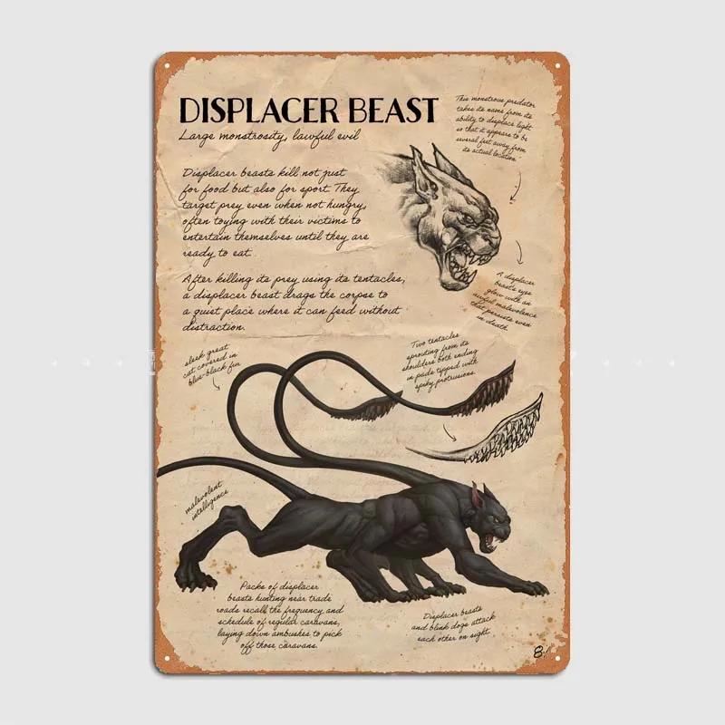 D-Dungeons And Dragons Posters Bedroom Decoration Game Signs Wall Art Vintage Metal Tin Sign for Gamer Room Wall Decoration Home