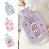1000ML Plush Hot Water Bag Cartoon Rabbit Reusable Hand Warmer Comfortable Coldproof Hot Water Bottle Children Girls