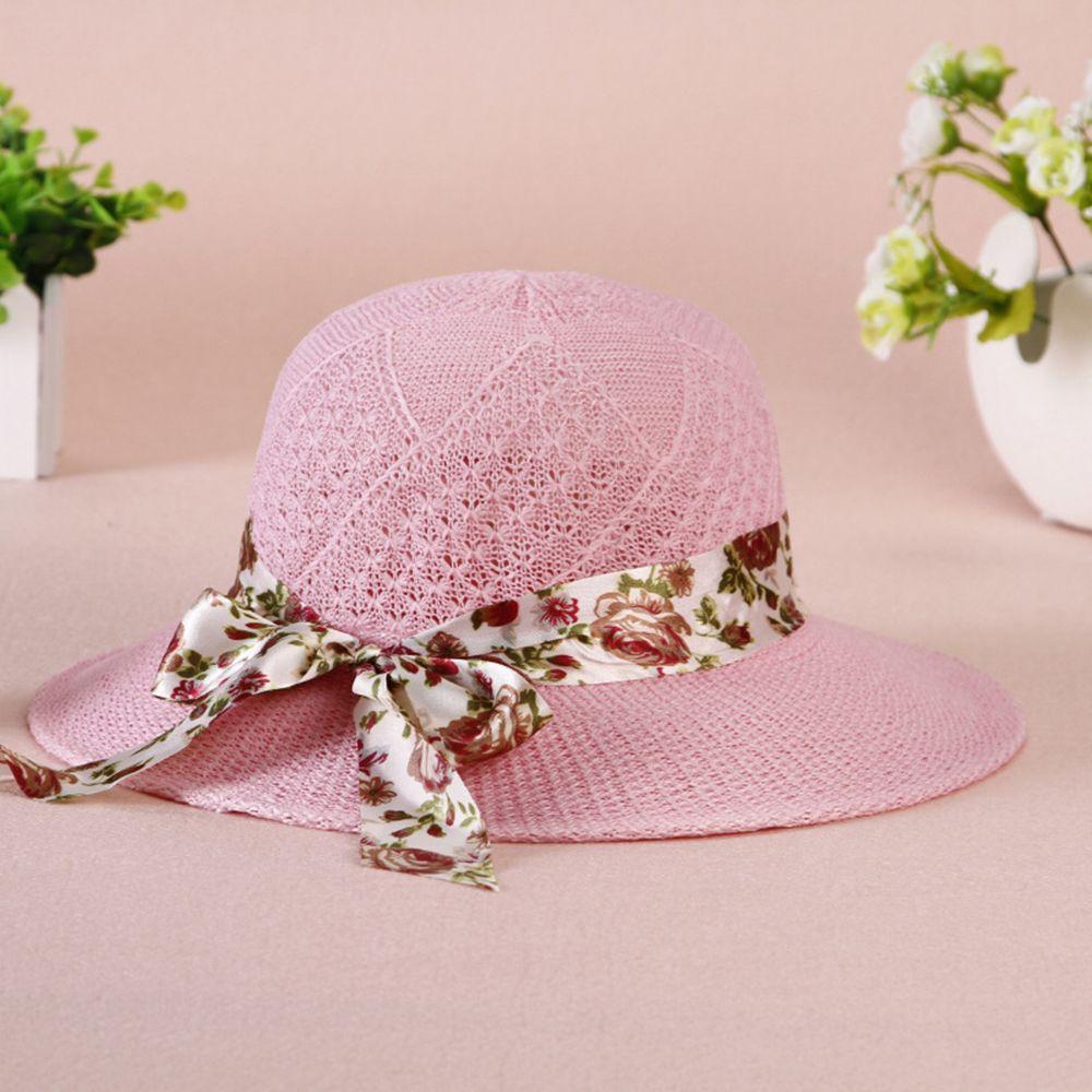 Breathable Fisherman Hats Girls Women UV Protection Straw Hats Women Sun Hat Wide Brim Beach Cap