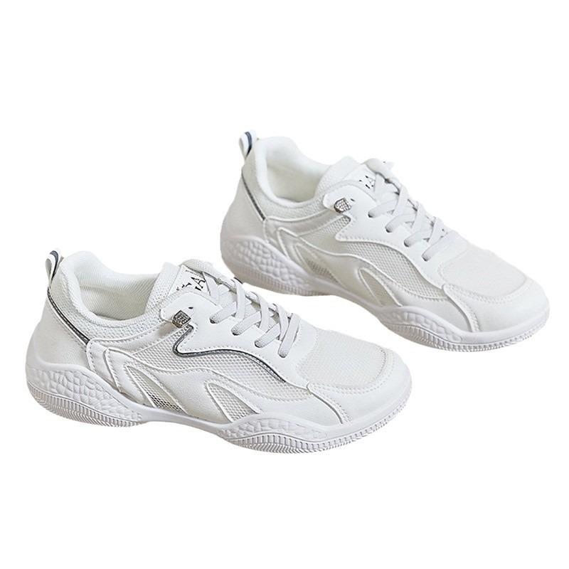 Sommer neue Mesh-Schuhe atmungsaktives Mesh hohle weiße Schuhe Damen vielseitige weiche Sohle Taschenkopf lässige Sportsandalen