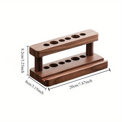 1pc Creative Tea Ceremony Six Gentlemen Accessories Household Solid Wood Storage Rack Tea Set Cup Holder Kung Fu Tea Accessories