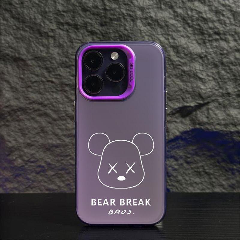 

Чехол Doll Bear iPhone 16 Pro Laser для iPhone 15/14/13/12/11/Xs Max/XR - модный и мягкий iPhone 16 Plus