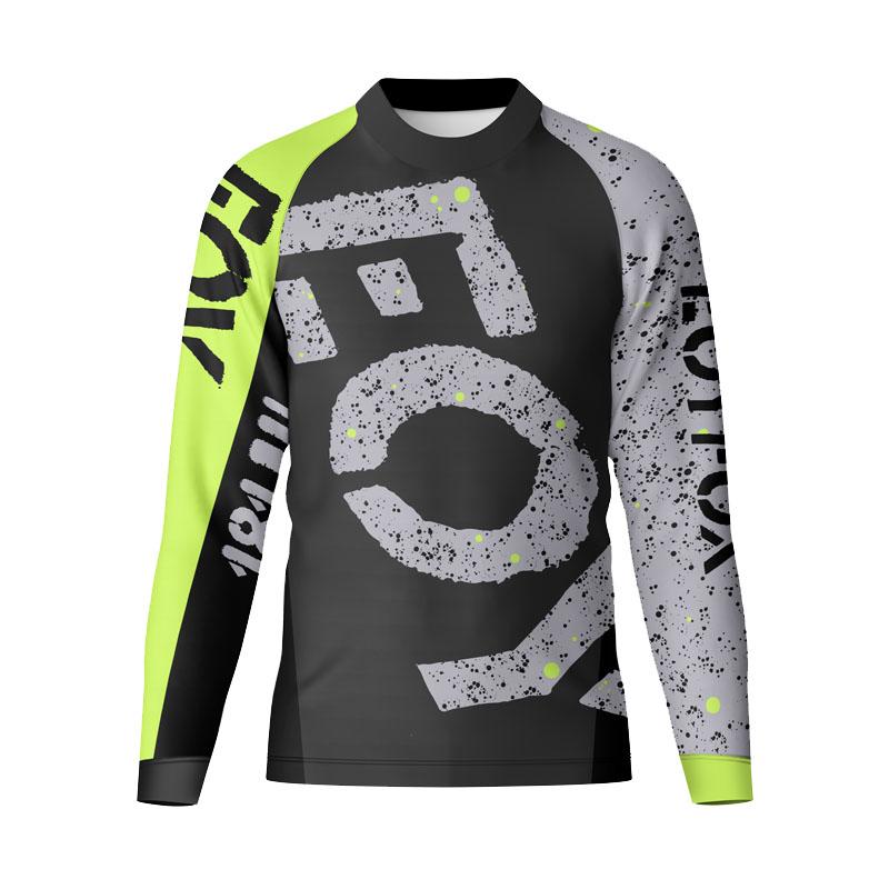 Spring and Autumn Round Neck 3D Printed Top Motocross Jersey Bicycle Jersey Fashionable Casual Sport Long Sleeved Men's T-shirts