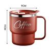 304 Stainless Steel Coffee Mug with Lid Double-Wall Travel Cup, Spill-Proof & Leakproof, Elegant Coffee Cup for Hot/Cold Drinks