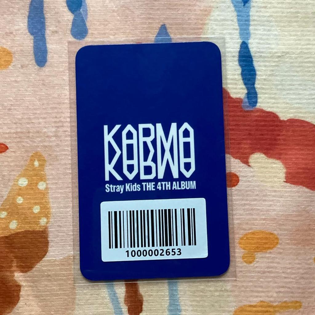 [USED] Felix Trading Cards from StrayKids Karma Fans Event In Korea