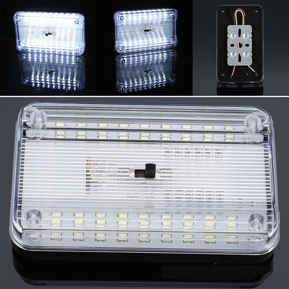 Car Led Light Practical 12v Car Interior Accessories Indoor Roof Light Durable Trunk Light Lamp Superbright Roof Light