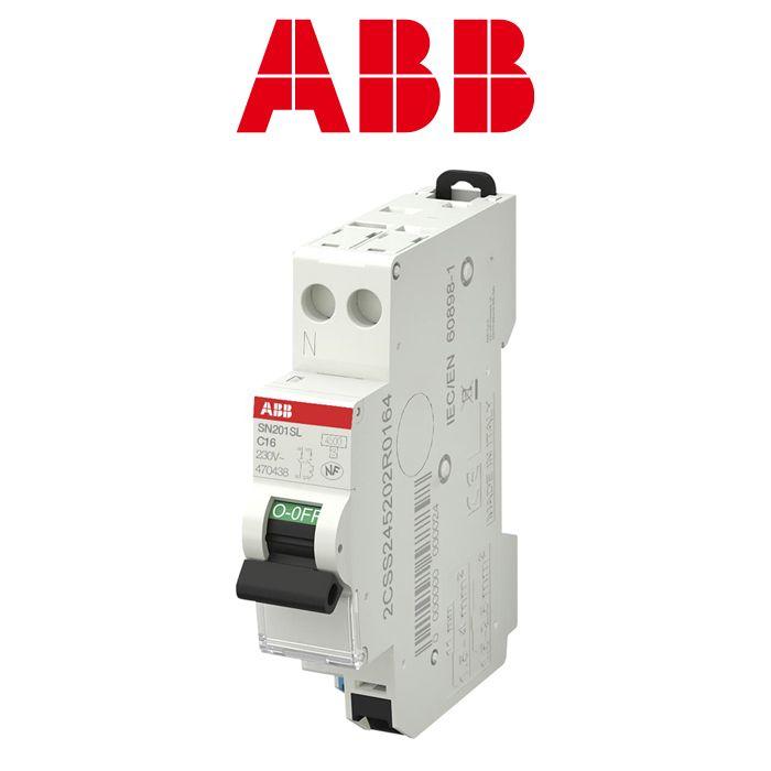 Disjoncteur automatique - sn201sl - 4.5ka - 16 ampères - magneto-thermique - intérieur