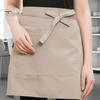 Wasserdichte Unisex-Halbschürze mit Tasche, Kellnerin, Chef-Taillenschürze, resistent, für Restaurant, Café, Schnürung, kurze Schürze