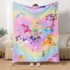 1pc My Little Pony3 Blanket, Gift, for Men and Women, Soft Blanket, Good for Sofa Bed Couch Travel, Lightweight Flannel Blanket