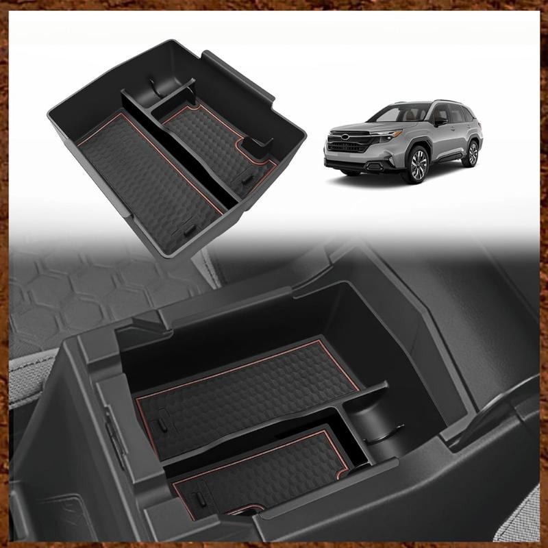Premium ABS  Center Console Tray For Subaru Forester 2025 Durable Anti-Slip Armrest Storage Box Car Styling Accessories