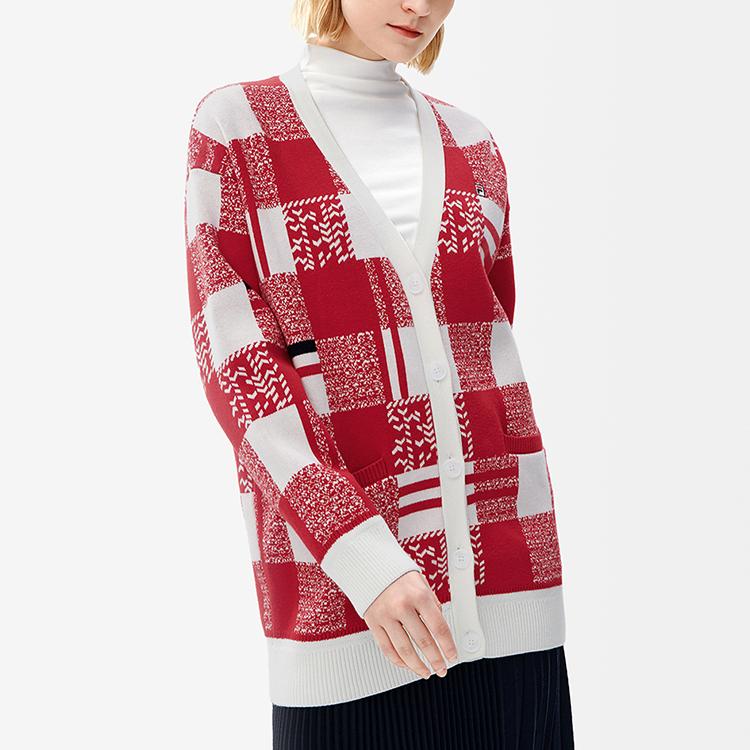 New FILA Sweater Women's Legend Red F11W241405FRD