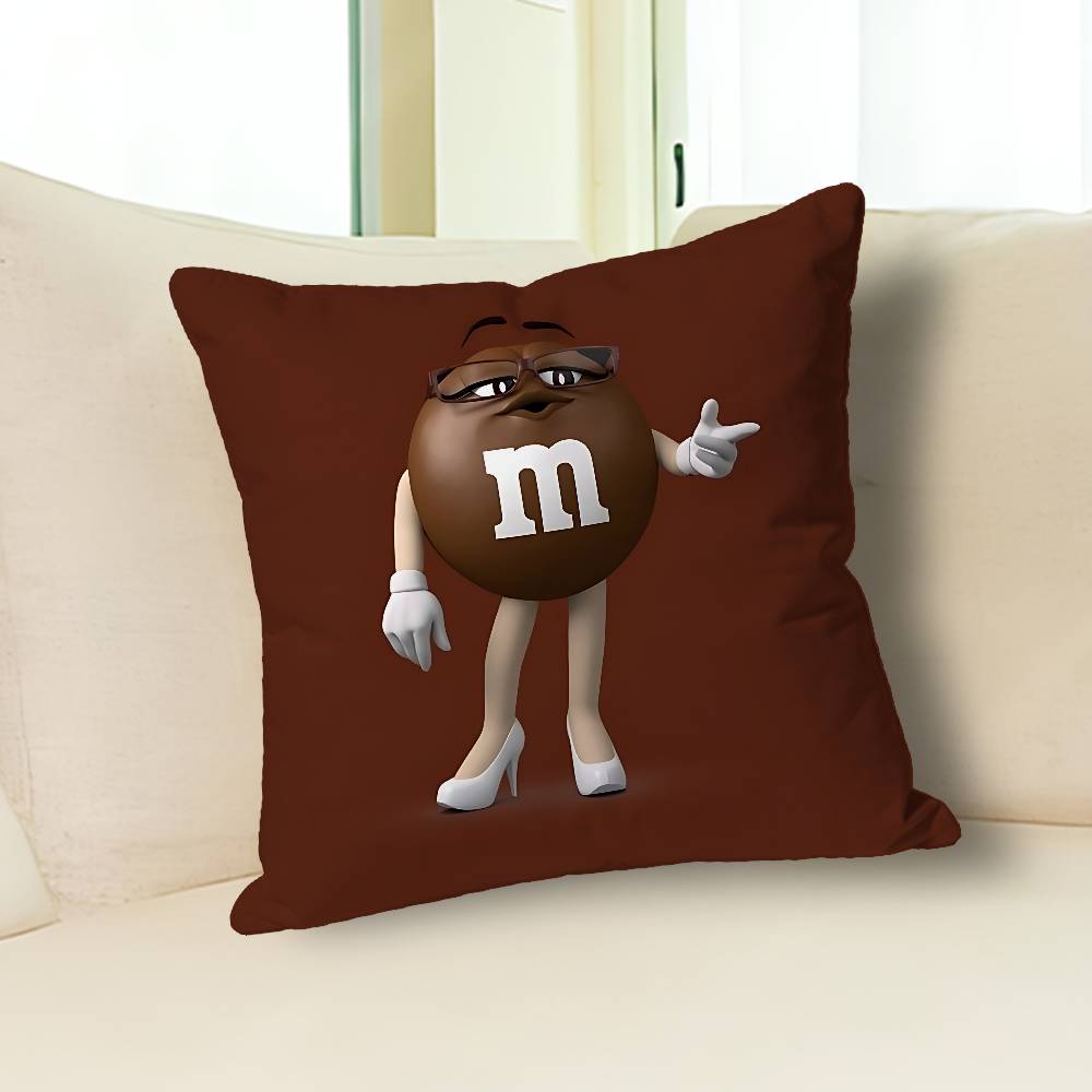 M-M-Ms-S C-Chocolates-S Various Sizes Square Pillow Case For Car Home Bedchamber Decor Custom Valentine gift