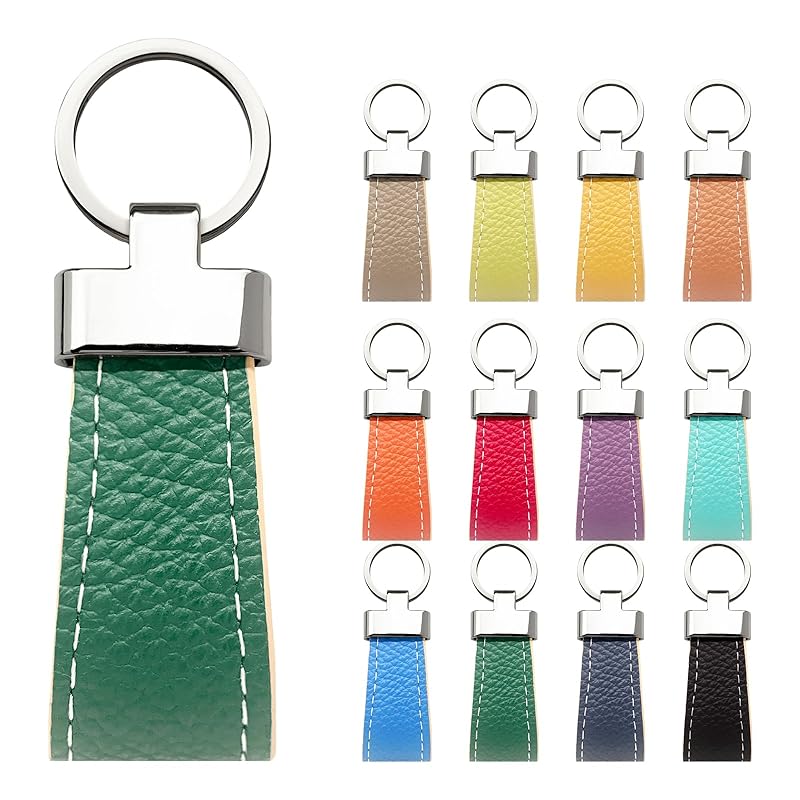 

[Trend SS] key ring genuine leather smart key ring men s ladies double ring key key genuine leather key ring bag charm cowhide leather key ring