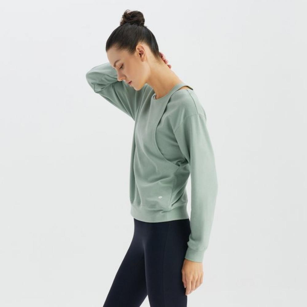 Huit Cross Loose Fit Long Sleeve Tee Htwtl3k13t