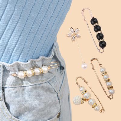 Brooch Set Fashion Pearl Rhinestone Brooches For Women Clothing Lapel Pin Sweater Skirt Brooch Pins Metal Diy Accessories