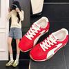 Spring and Autumn New Forrest Gump Shoes Lace-up Breathable Mesh Casual Women's Shoes Outdoor Running Shoes Korean Version Single Shoes
