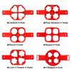 1Pc 6 Style Egg Pancake Ring Food Grade Soft Silicone Gel Molds For Kitchen  Cooking and Baking Tools Washable And Reusable