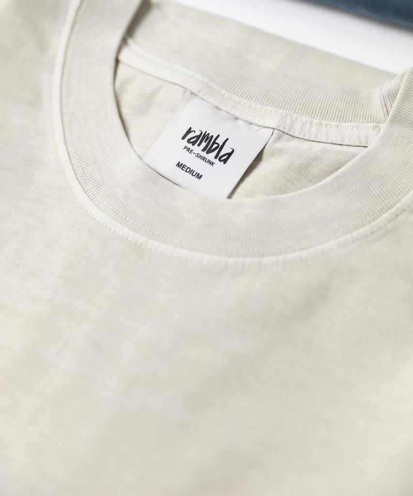Lambeulla Pigment Washed Oversized Short Sleeve T-Shirt [Sand Beige]