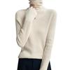 Jinghuiyue Turtleneck Rib Knit Long Highly Solid Perfect for Everyday Women's Sweater, Sleeve, Stretchy, Color, Innerwear, Work, Wear, Autumn/Winter