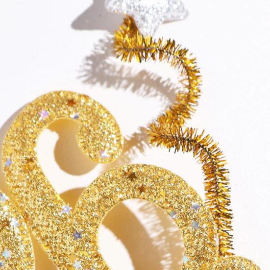 2026 Nyttårshårbøyle med Tallogo Fargerik Design Hårbøyle Festantrekk Nyttårsfeiringstilbehør