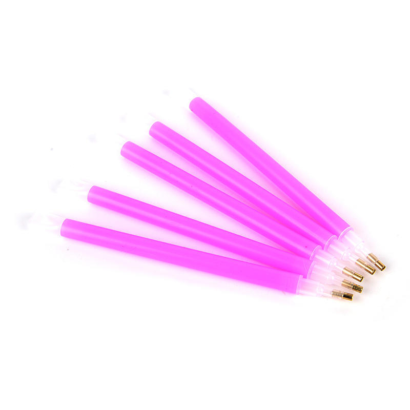 5 ks/sada Oboustranný sběrač drahokamů na nehty Růžová tečkovací tužka Manikúra