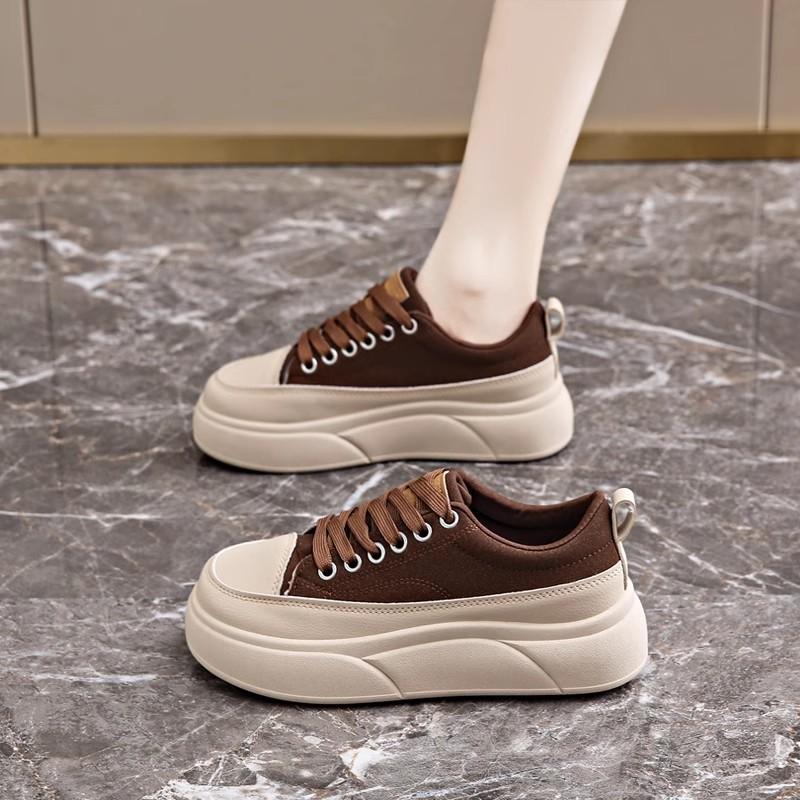 Neue Schuhe mit dicken Sohlen, Plateau-Sneaker, Vielseitig, Modisch, Lässig und Sportlich Damen Schuhe