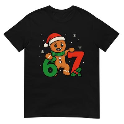 67 Christmas 6 7 Gingerbread 6-7 Meme Six Seven Boys Kids T-Shirt