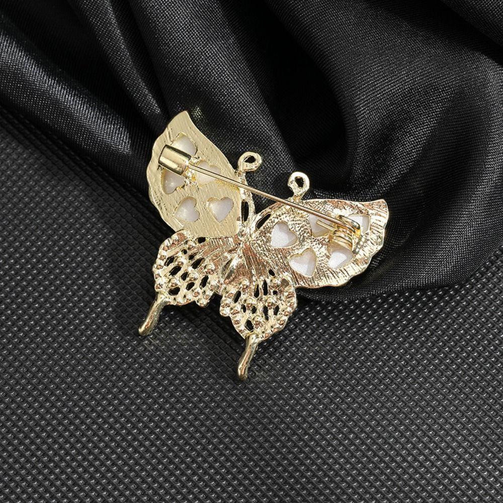 Elegant Women Lapel Pins Exquisite Safety Pins French Butterfly Brooches Small Gifts