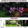1pcs Solar Neon Flamingo Light, Suitable for Outdoor Garden, Courtyard, Pathway, Party Decoration Landscape Light