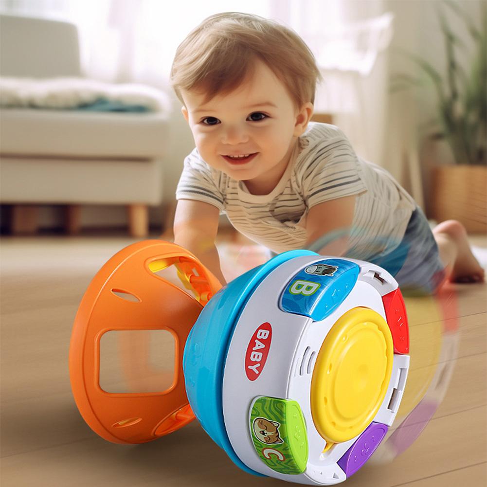 Musical Rotating Toys For Infant Hand Clapping Drum Shape Matching Learning Toys Christmas Birthday Gifts For Boys Girls