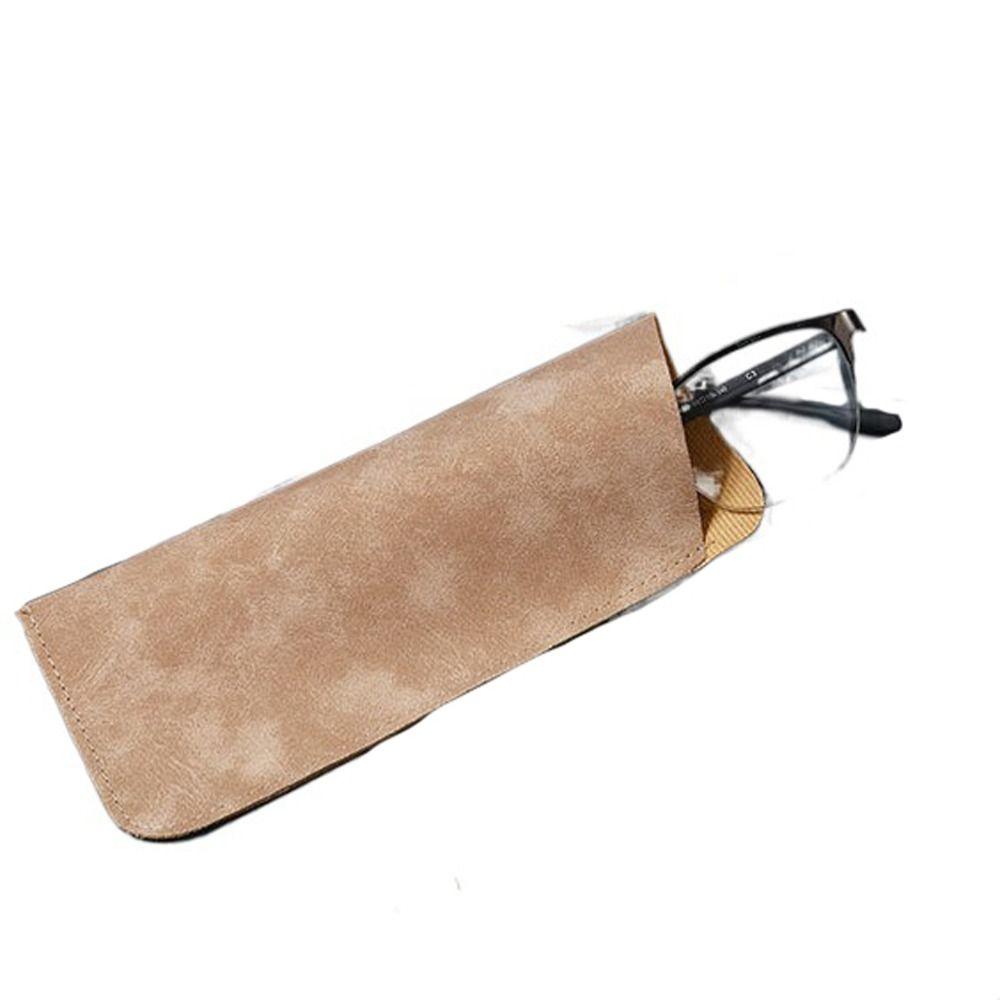 Rectangle PU Leather Glasses Bag Covered Eyeglasses Holder Small Sunglasses Bag  Jewelry Packing