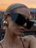 Big Frame Sunglasses Women Square Vintage Fashion UV400 Protection Exaggerated Shades for Women Trendy Sun Glasses