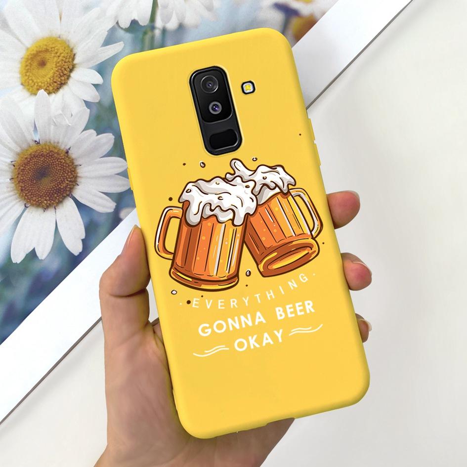 For Samsung Galaxy A6 Plus 2018 Case A605 SM-A605F Phone Cover Cute Astronaut Soft Silicone Funda For Samsung A6 2018 A600F Capa